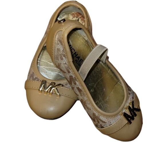 Michael Kors Norberta Ballet Style Flats Brown/Tan 8 - Picture 2 of 10